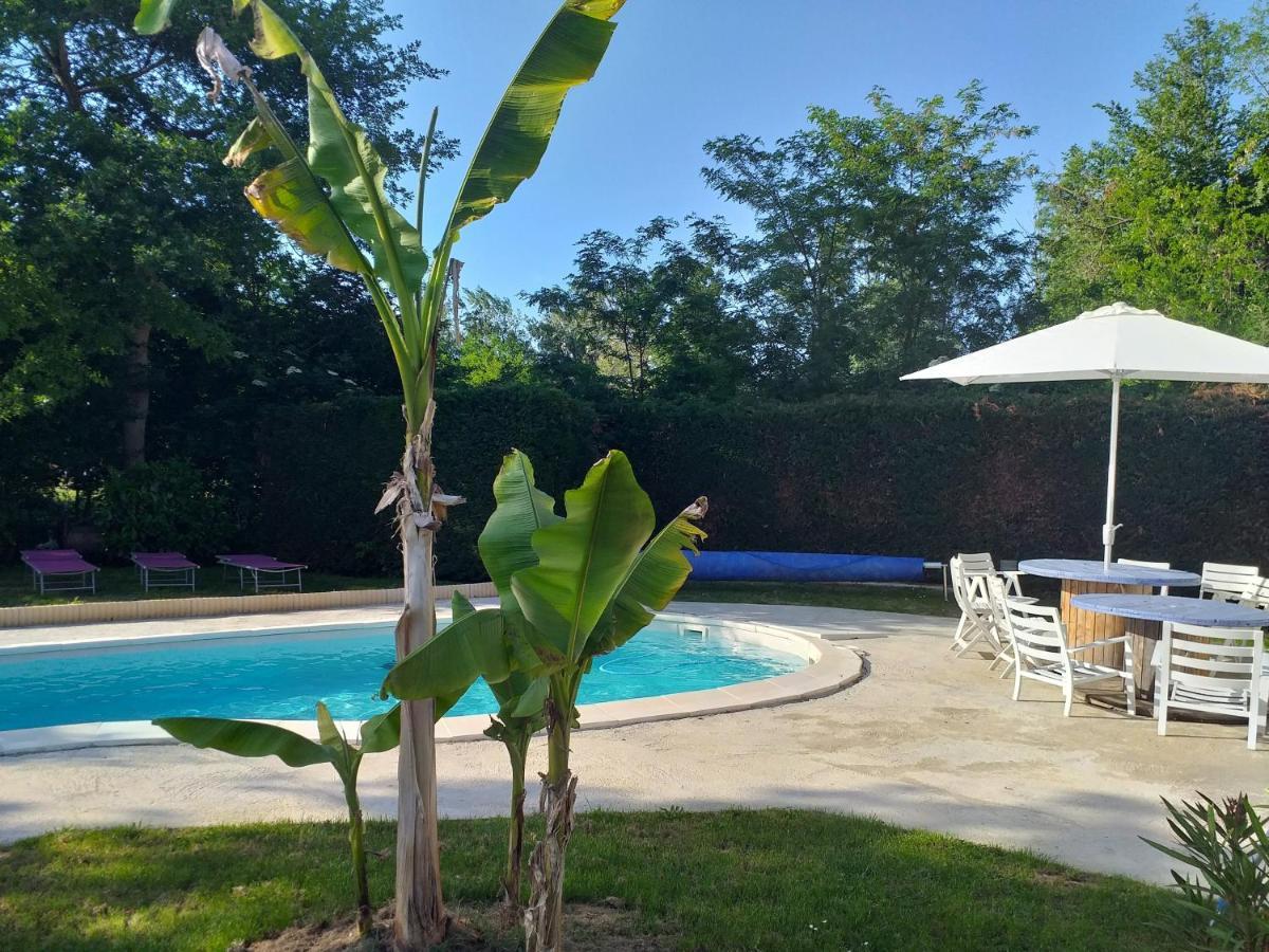 Chez Celine Et Philippe Chambre Marie Dans Propriete De Charme Avec Piscine Le Fossat Exterior foto